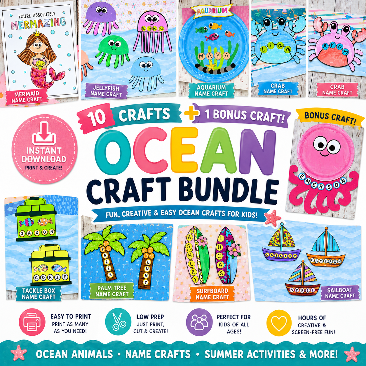 Ocean Craft & Activity Bundle