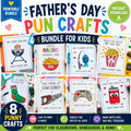 Father’s Day Pun Crafts Bundle for Kids | 8 Printable Crafts