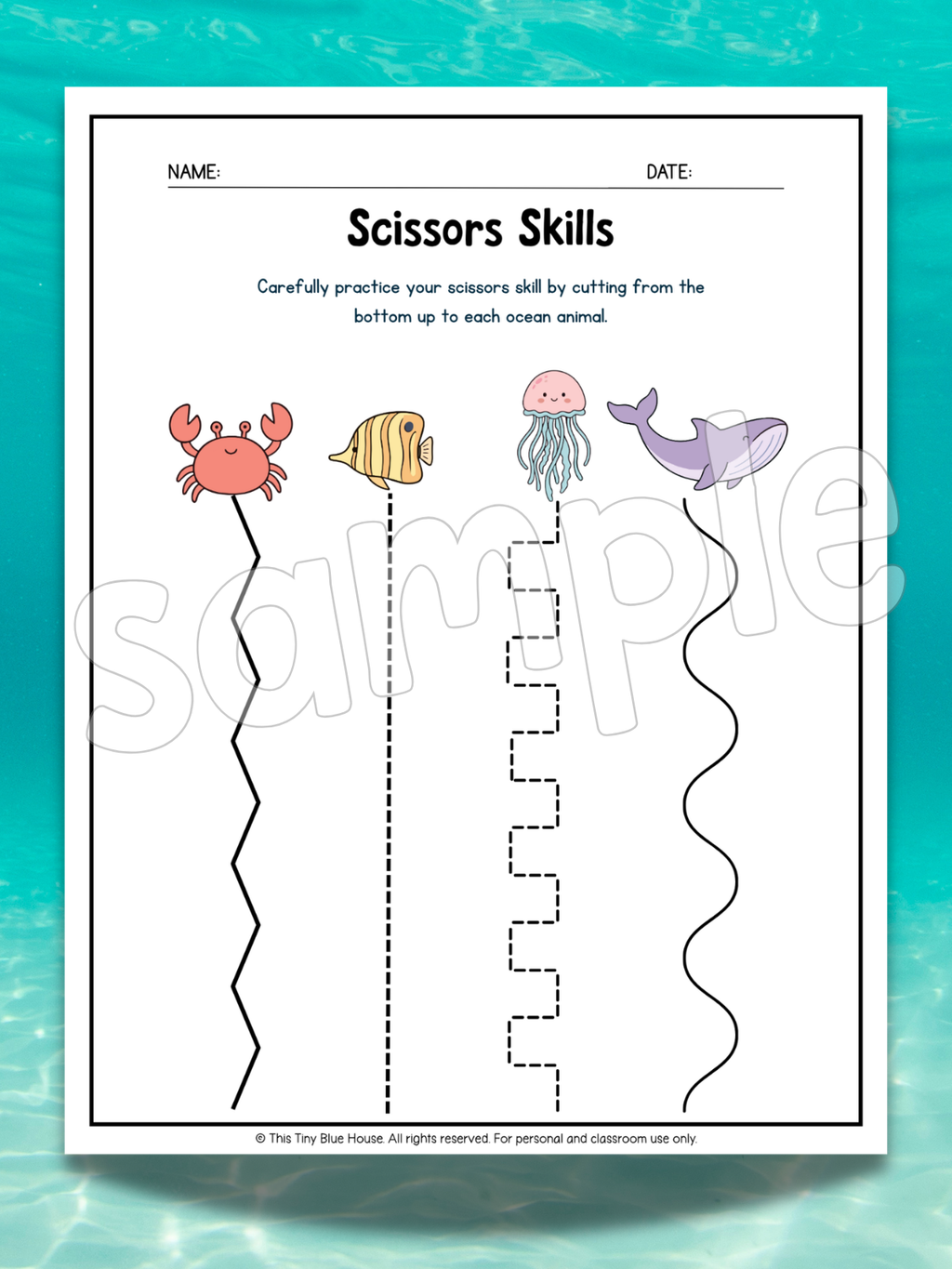 Ocean Animal Worksheets for Kids | Printable Ocean Learning Activities